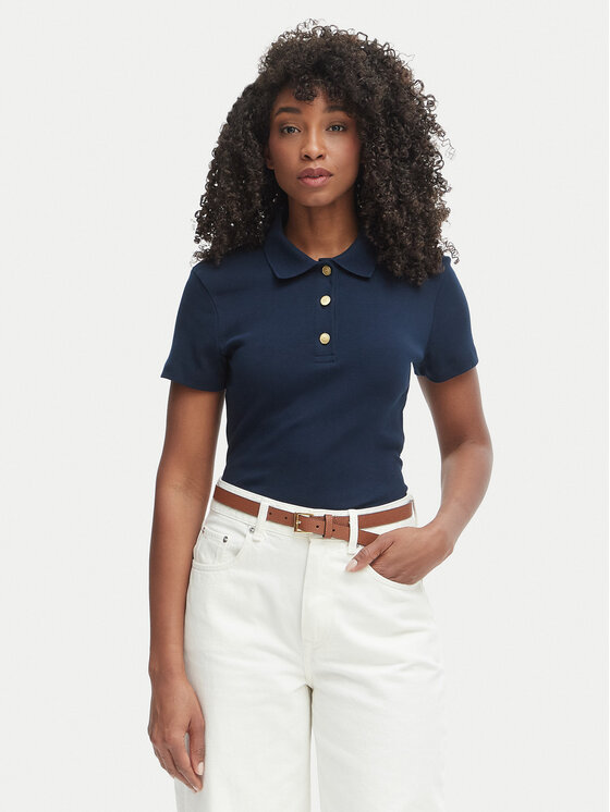 Tommy Hilfiger Tommy Hilfiger Polo särk WW0WW49252 Tumesinine Slim Fit