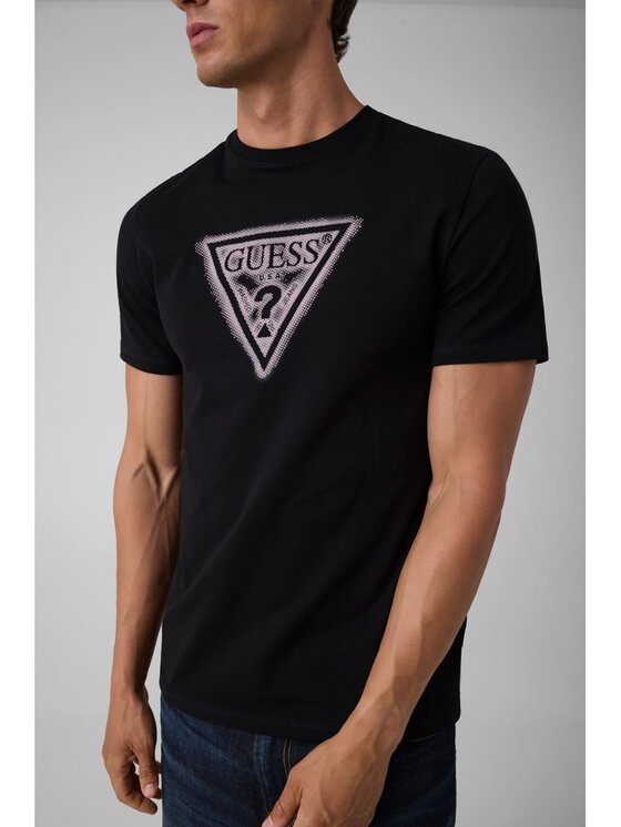 Guess Guess T-Shirt 183983 Czarny Classic Fit