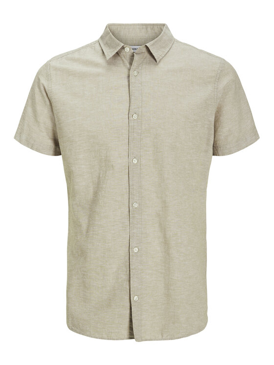 Jack & Jones Junior Jack & Jones Junior Koszula Breeze 12268986 Beżowy Regular Fit