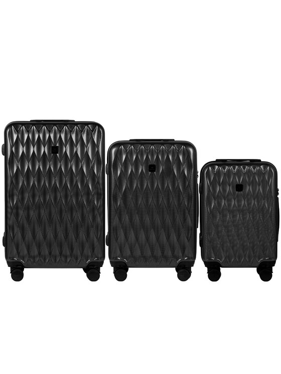 Komplet walizek WINGS, Szary, Golden Eagle