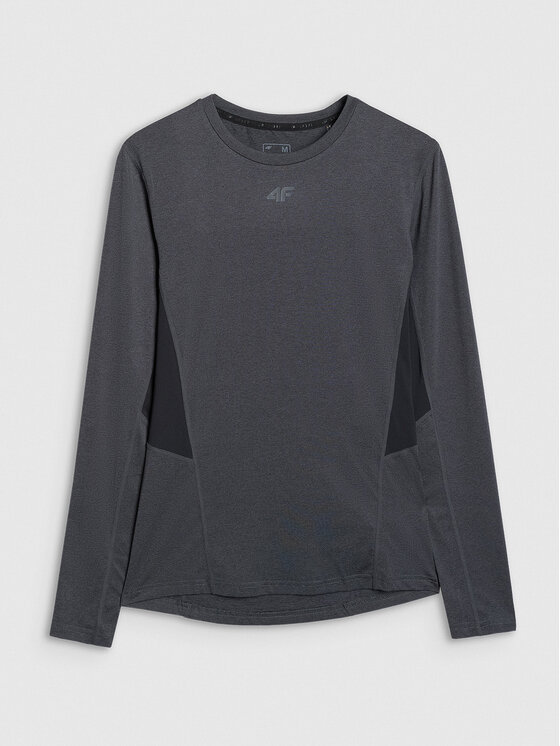 4F 4F Koszulka techniczna MULTI ACTIVE Szary ciemny Slim Fit