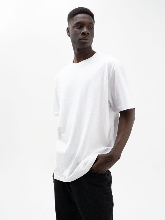 Urban City Urban City T-Shirt T-Shirt Oversize Męski Biały UrbanCity No Logo XXL Biały Oversize