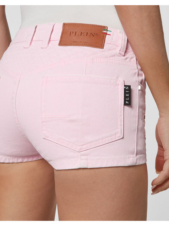 PHILIPP PLEIN PHILIPP PLEIN Džínové šortky 8015 Růžová