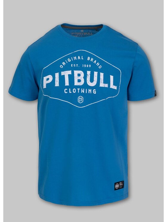 PITBULL PITBULL T-Shirt Koszulka Ultra Light PITBULL CO. M Niebieski Regular Fit
