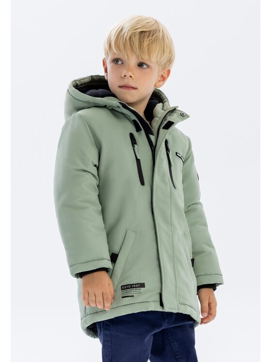 MINOTI MINOTI Kurtka zimowa 19coat15 Szary Regular Fit