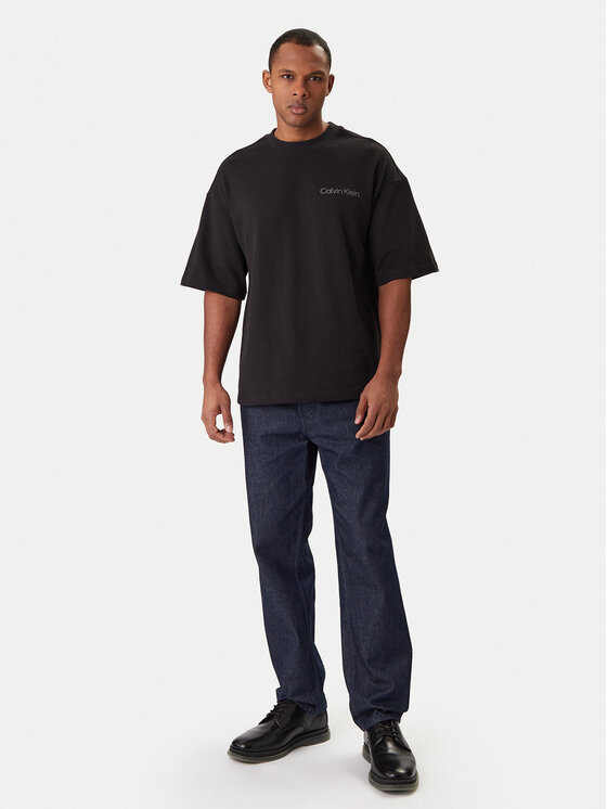 Calvin Klein Calvin Klein T-Shirt S/S Crew Neck LV00NM2929 Černá Relaxed Fit