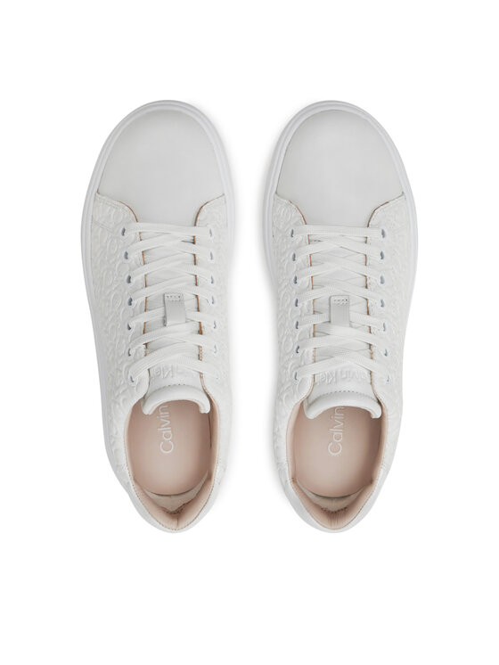 Calvin Klein Calvin Klein Tenisice Cupsole Lace Up Saff Mono HW0HW02103 Bijela