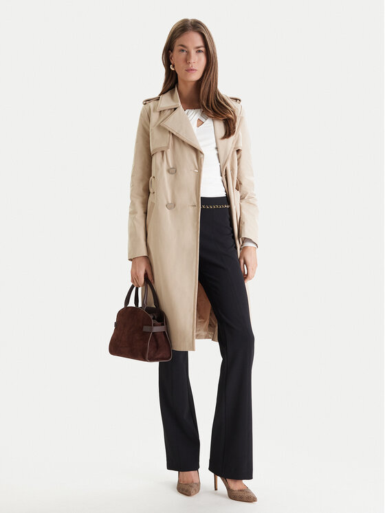 Guess Guess Tenchcoat W5RL14 WGWD2 Beige Regular Fit