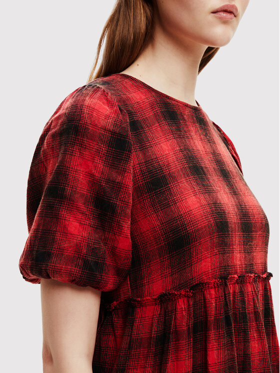 Desigual Desigual Kasdieninė suknelė Khan 22WWVW51 Raudona Regular Fit