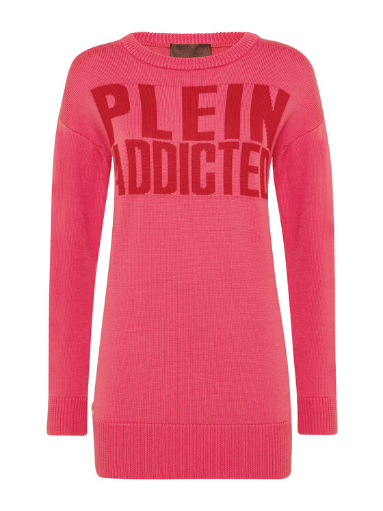 PHILIPP PLEIN PHILIPP PLEIN Sweter 30921 Różowy Regular Fit