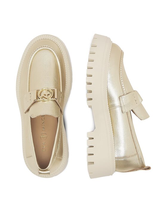 Eva Minge Eva Minge Loafersy SARAH-8049 Złoty