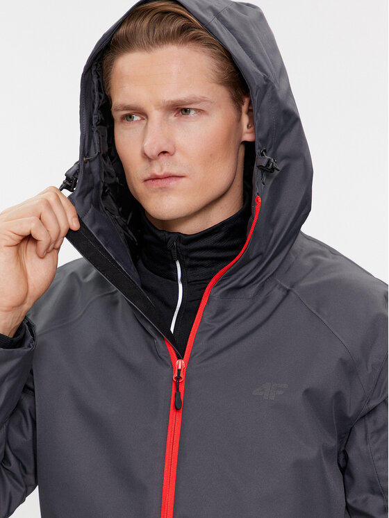 4F 4F Skijacke 4FAW23TTJAM305 Grau Regular Fit