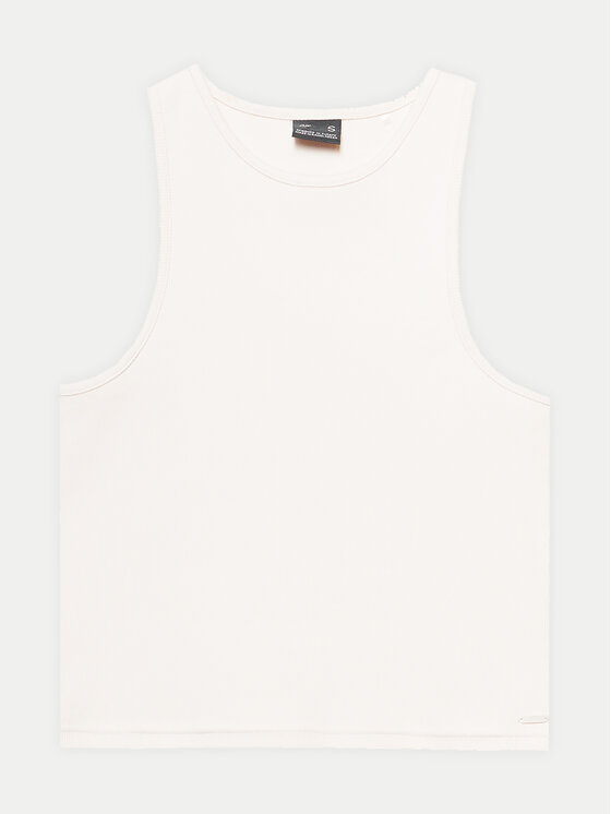 4F 4F Felső 4FWSS24TSLEF066 Ekru Slim Fit
