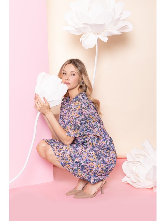 Stylove Stylove Abito da cocktail S435 Viola A-Line Fit