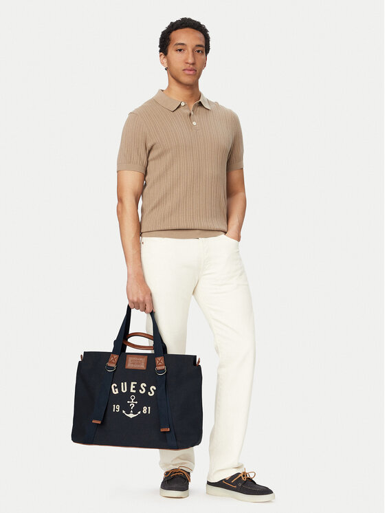 Guess Geantă de weekend HMOSCM P6246 Bleumarin