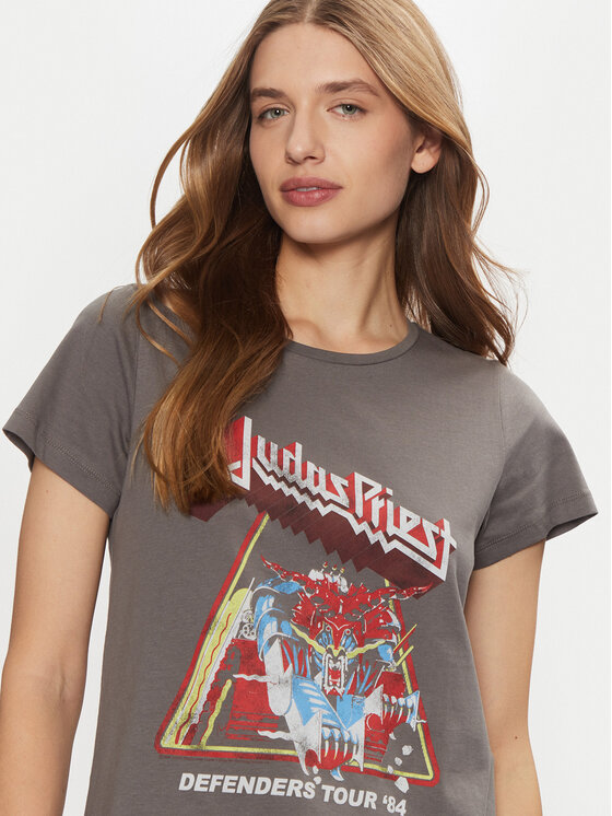 Noisy May Noisy May Тишърт Nate 27032258 Сив Regular Fit