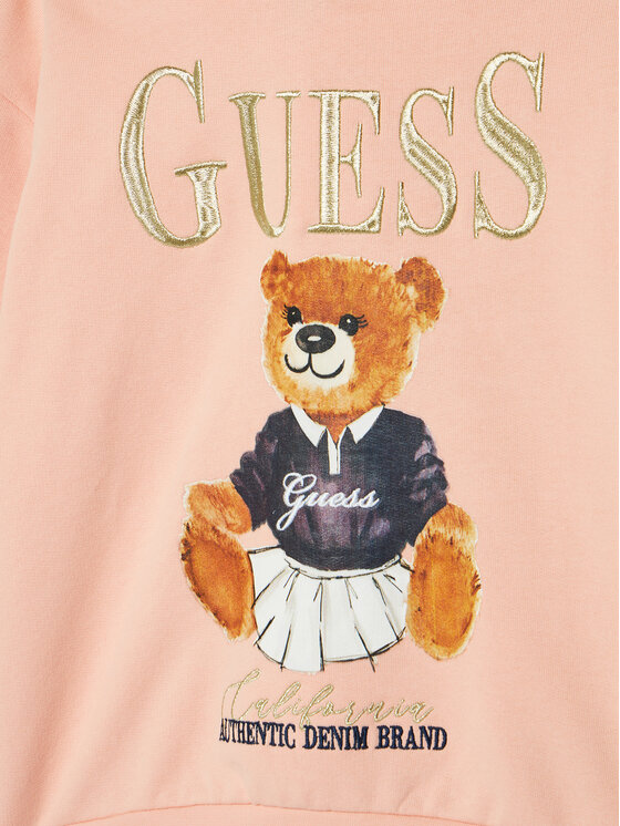 Guess Guess Majica dugih rukava J5RQ04 KAD74 Koraljna Regular Fit