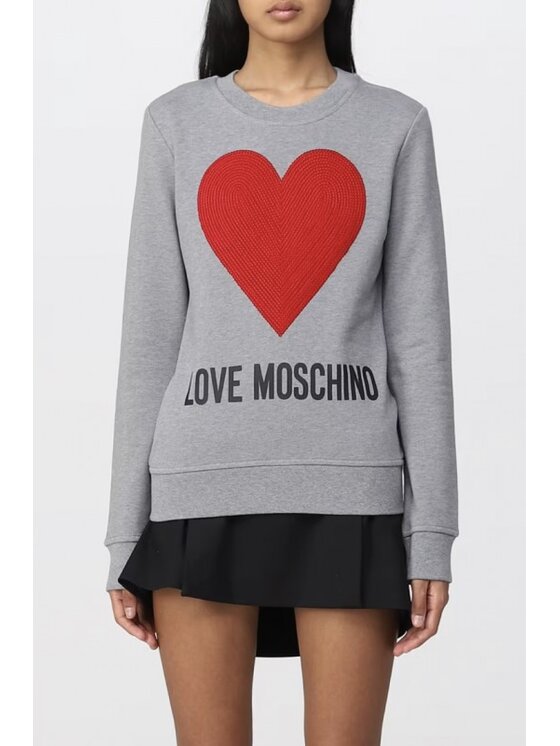 MOSCHINO MOSCHINO Bluza W6484 02 E2388 Szary Regular Fit