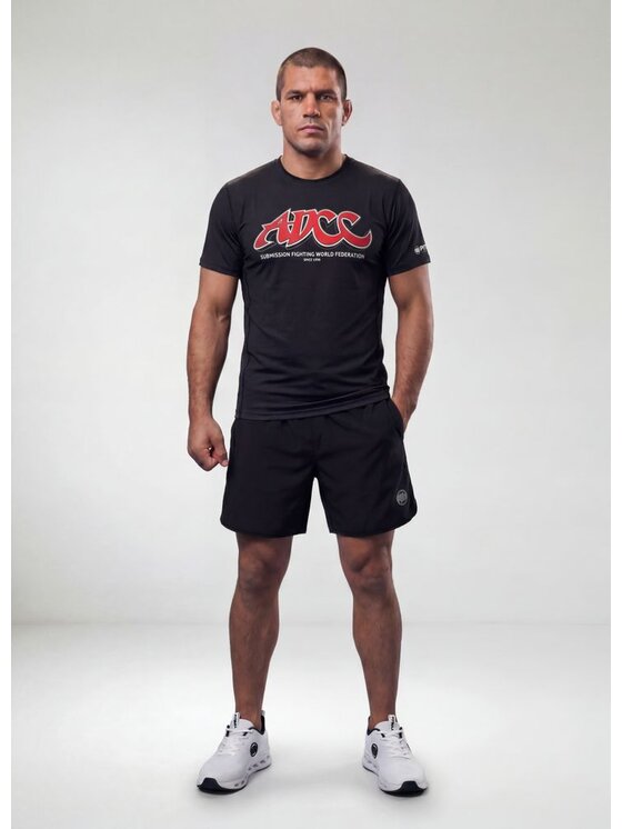 PITBULL PITBULL Koszulka techniczna ADCC Czarny Regular Fit