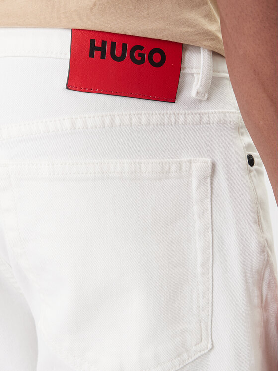 HUGO HUGO Jeans 50556632 Bianco Regular Fit