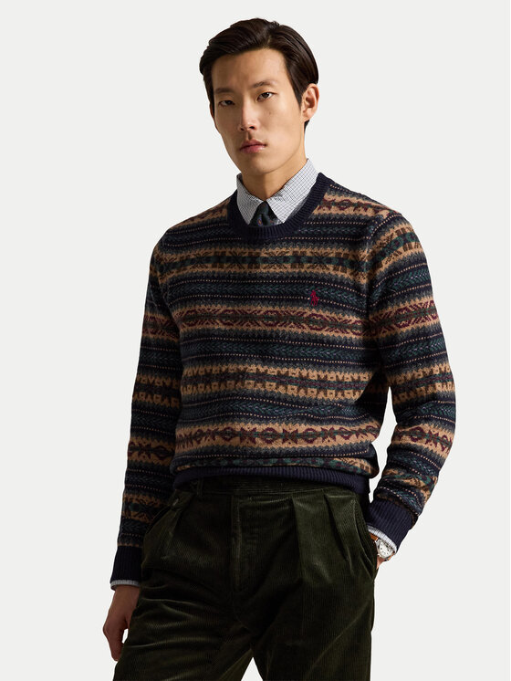 Polo Ralph Lauren Polo Ralph Lauren Sweter 710B26783001 Granatowy Regular Fit