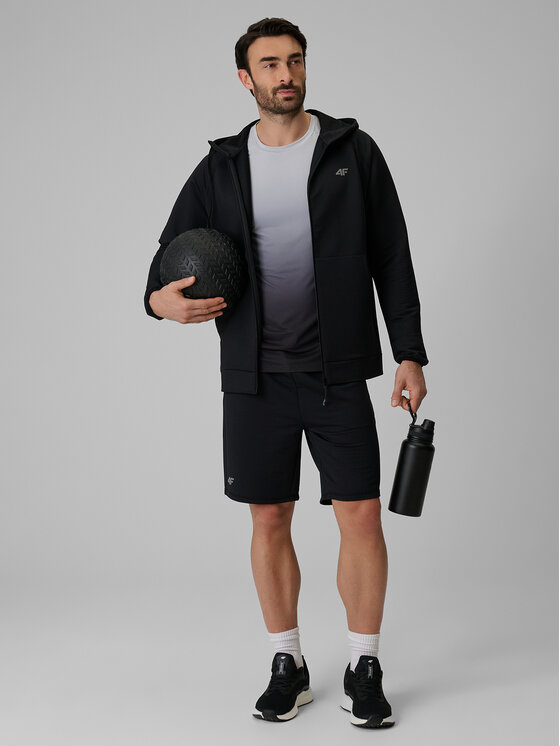 4F 4F Bluza techniczna NO LIMITS Czarny Regular Fit