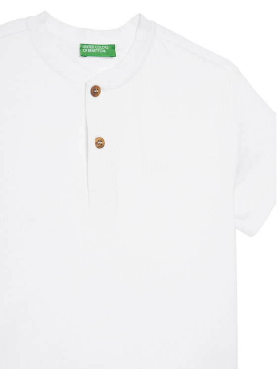 United Colors Of Benetton United Colors Of Benetton T-Shirt 3F4JC10NN Biały Regular Fit