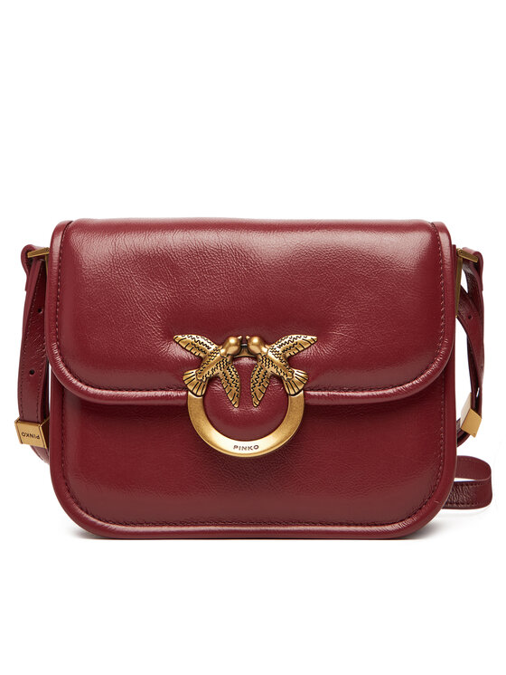 PINKO Kabelka Love Box Bag Fl Mini PE 25 PLTT 104297 A26J Bordová