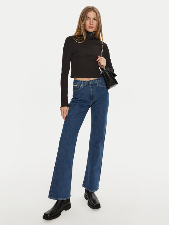 Calvin Klein Jeans Calvin Klein Jeans Dolčevita J20J224196 Crna Regular Fit