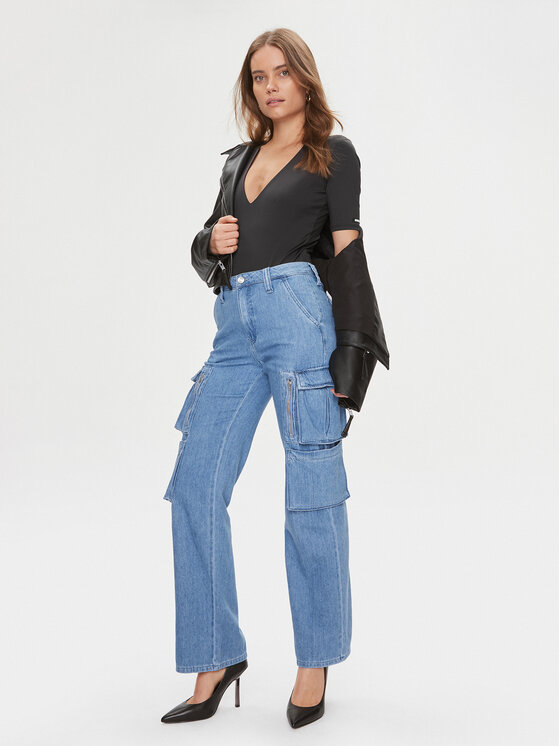 Guess Guess Боди Chia V3BP23 KC450 Черен Slim Fit