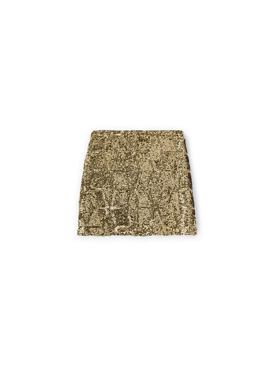 Motivi Motivi Minigonna 1196Q001041N028 Oro Regular Fit