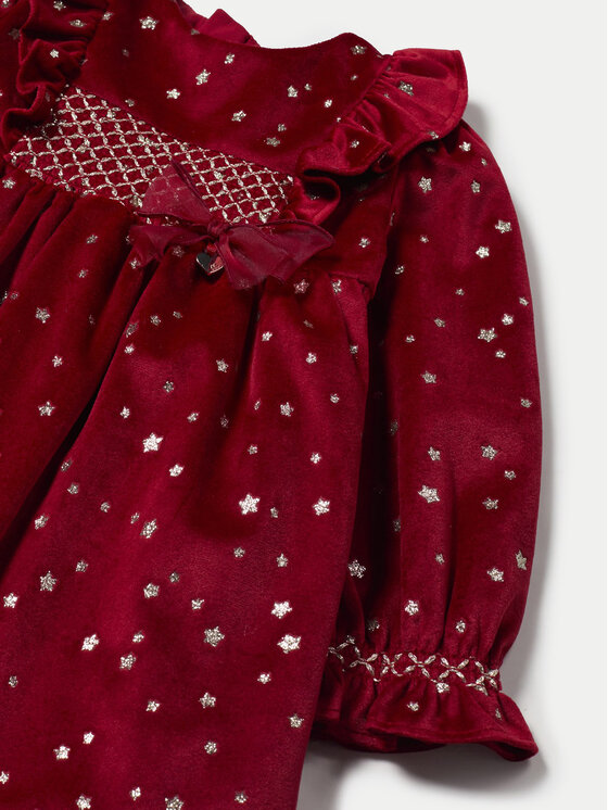 Mayoral Mayoral Eleganta kleita 2904 Sarkans Regular Fit
