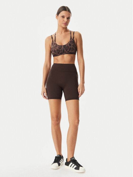 adidas adidas Sportovní kraťasy Optime Power KF1043 Hnědá Slim Fit