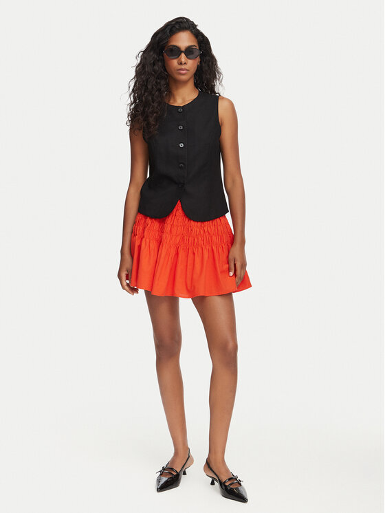 Vero Moda Vero Moda Fustă mini Sofia 10350924 Portocaliu Regular Fit