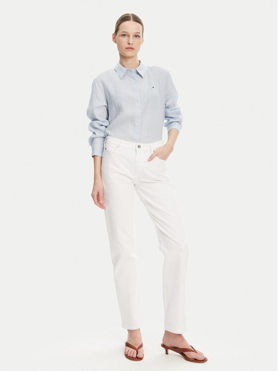 Tommy Hilfiger Tommy Hilfiger Košile WW0WW44679 Světle modrá Regular Fit