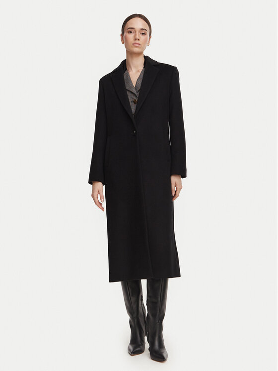 Marella Marella Μάλλινο παλτό Pavido 2623016031 Μαύρο Loose Fit