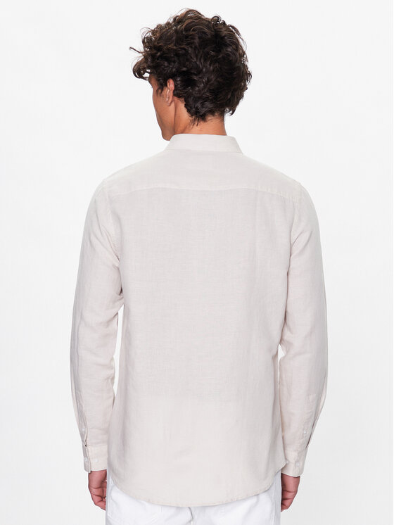 Calvin Klein Calvin Klein Πουκάμισο K10K108664 Μπεζ Regular Fit