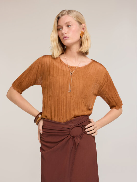 Motivi Motivi Maglione M241W003951N018 Arancione Regular Fit