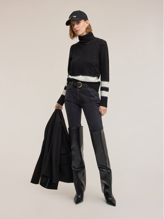 Motivi Motivi Cardigan M038W003713N033 Nero Regular Fit