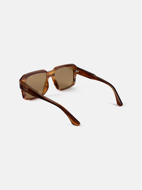 L37 L37 Okulary przeciwsłoneczne SUNGLASSES NO. 19573 Brązowy