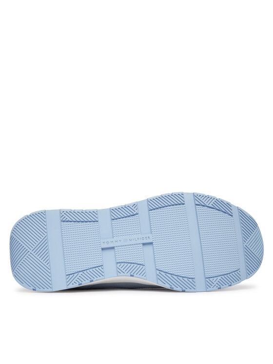 Tommy Hilfiger Tommy Hilfiger Sneakersy Th Mix Material Runner FW0FW09306 Modrá