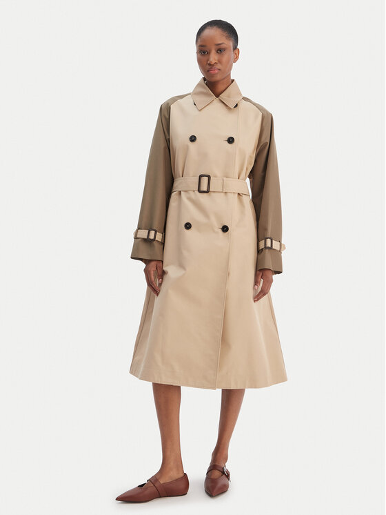 Weekend Max Mara Weekend Max Mara Trenčkot Canasta 2615021021 Béžová Relaxed Fit