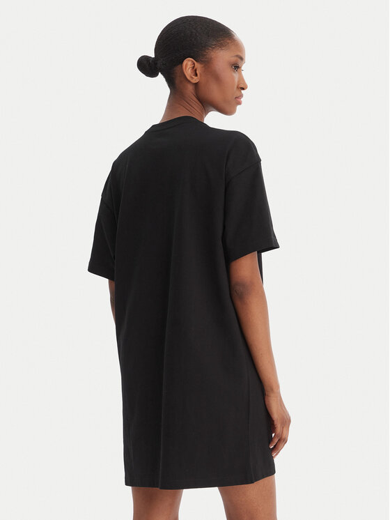 Vans Vans Ежедневна рокля Center Vee Tee VN0A4RU2 Черен Oversize