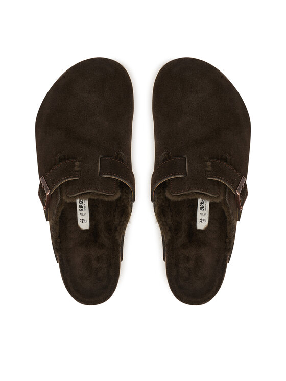 Birkenstock Birkenstock Šľapky Boston Fur 1020567 Hnedá