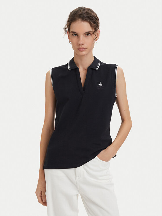 Beverly Hills Polo Club Beverly Hills Polo Club Polo majica P-SS26W-P0022 Mornarsko modra Regular Fit