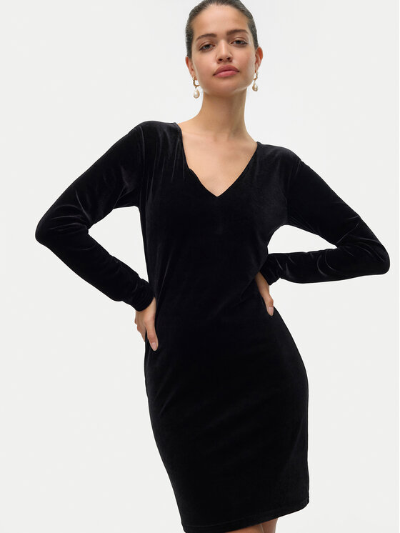 Vero Moda Vero Moda Koktejlové šaty Effie 10317001 Černá Slim Fit