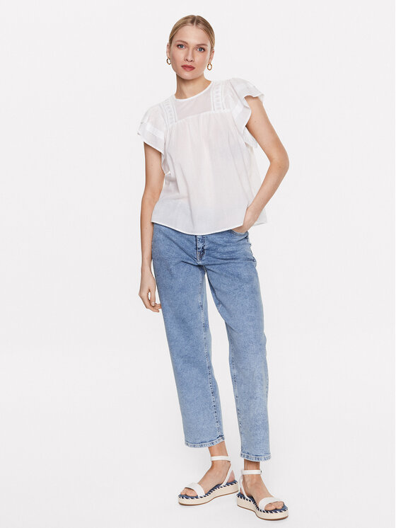 Moss Copenhagen Moss Copenhagen Majica 17540 Bijela Basic Fit