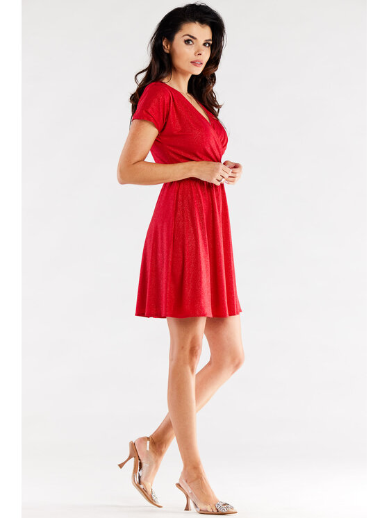 Awama Awama Abito da sera A558 Rosso Basic Fit