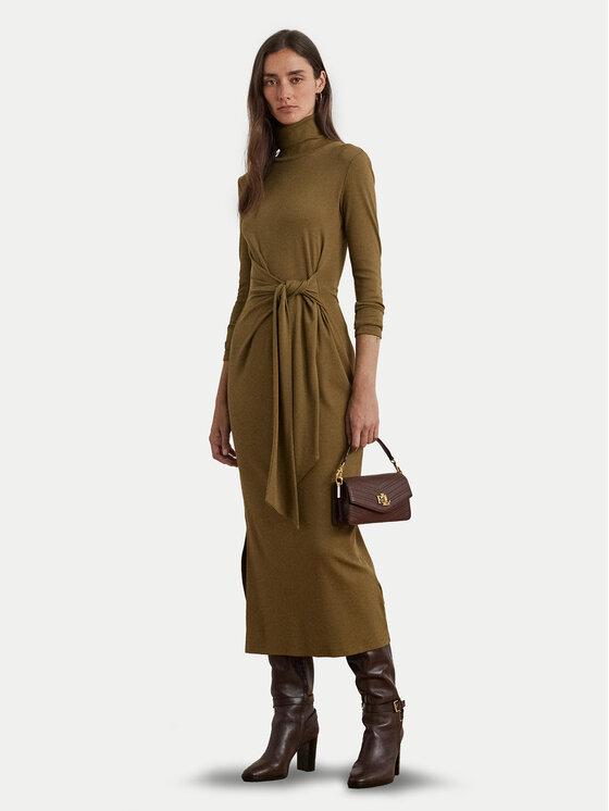 LAUREN RALPH LAUREN Každodenné šaty 250918980005 Hnedá Slim Fit