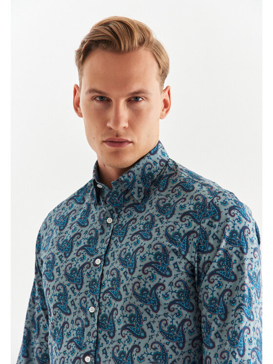 Pako Lorente Pako Lorente Koszula P22WF-1X-029 Niebieski Slim Fit